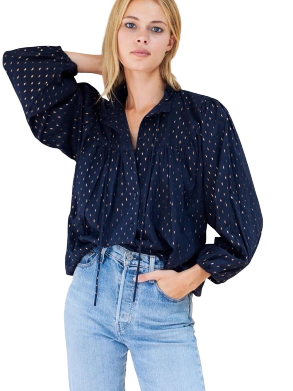 Emerson Fry Emmaline Blouse Size L